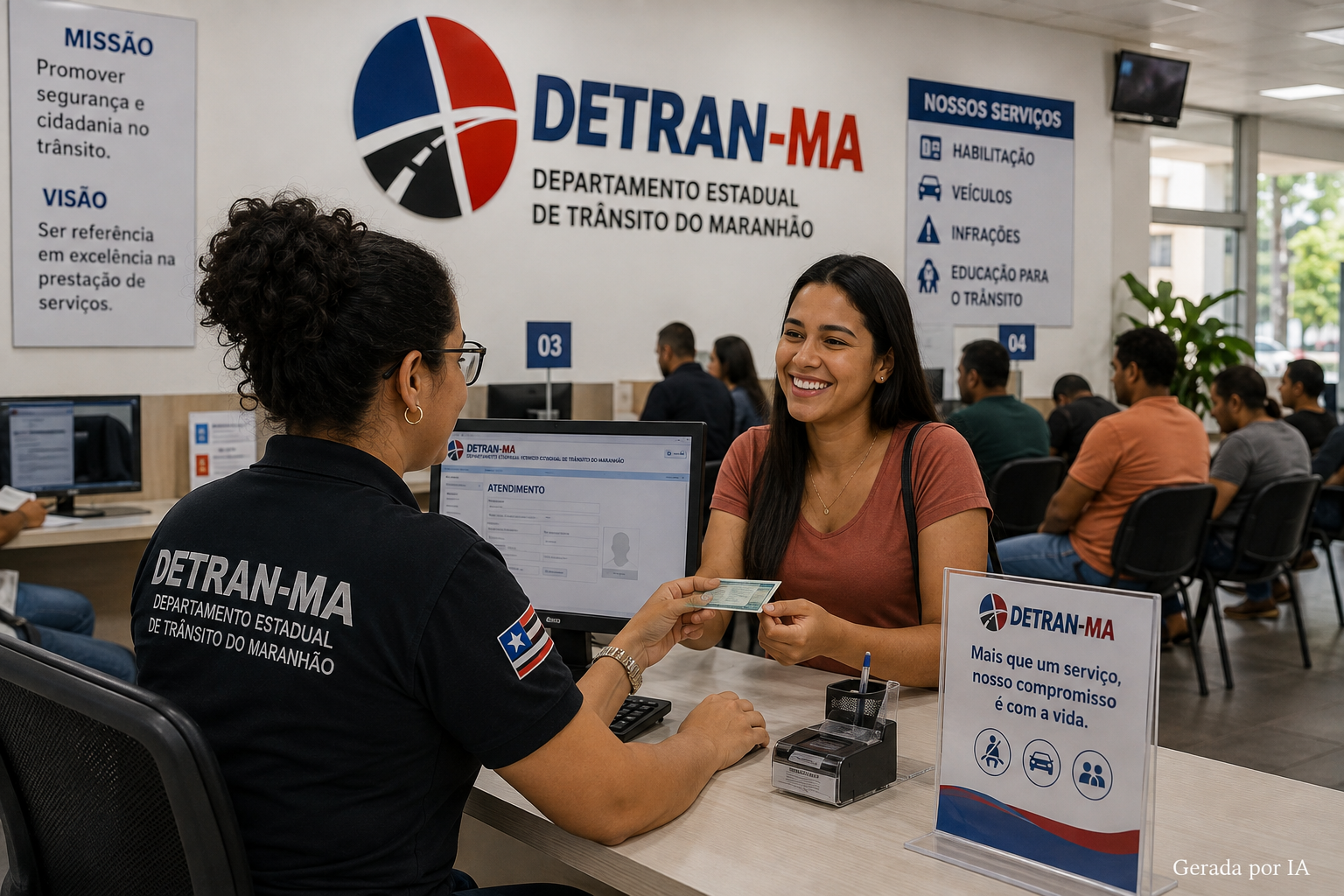 Concurso DETRAN-MA prevê 121 vagas para níveis médio e superior