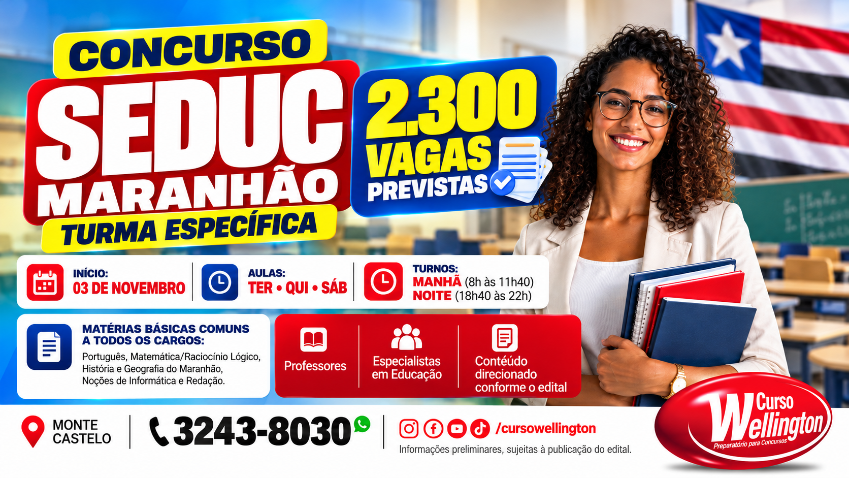 Banner do Curso Wellington